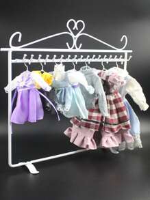 10pcs Doll Clothes Hanger - White - View 3