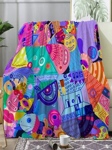 بطانية نمط تجريدي قطعة واحدة