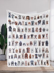 1 cái chăn hình con chó - Nhiều màu - Xem 1