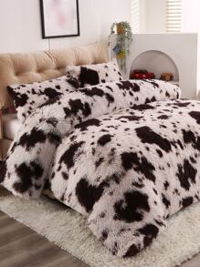 奶牛圖案被套套裝不附帶內芯 - 彩色 - 查看 2