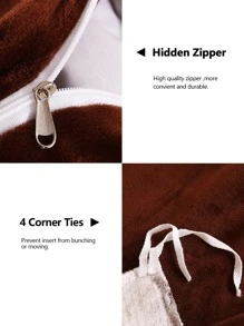 奶牛圖案被套套裝不附帶內芯 - 彩色 - 查看 3