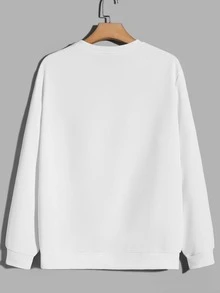 Manfinity RebelGame Men Cartoon Graphic Pullover - White - View 2