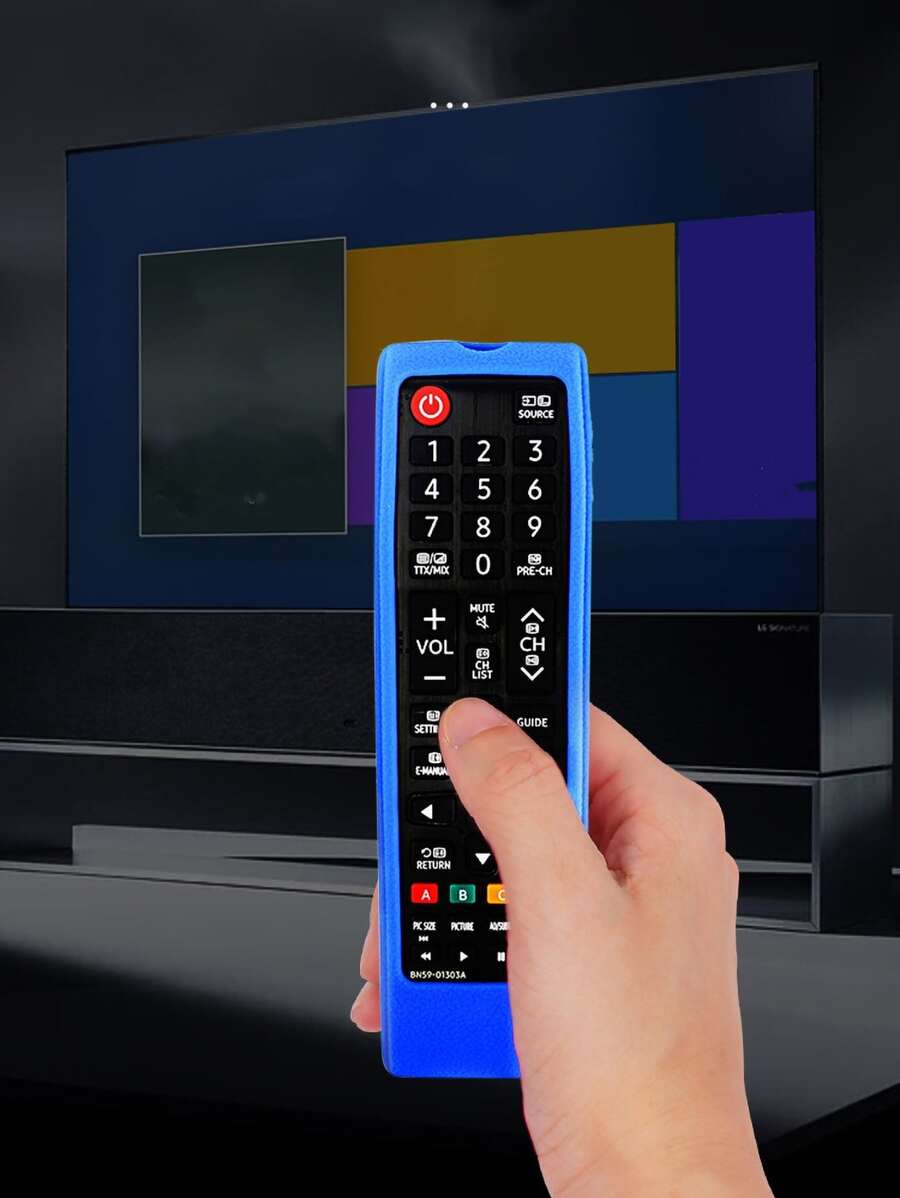 1pc Random Color Remote Control Cover - Multicolor - View 1