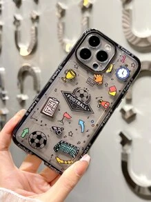 創意足球元素手機殼，適用於iPhone