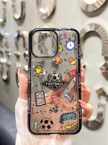 創意足球元素手機殼，適用於iPhone