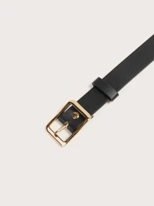 Set de 4 cinturones de mujer con hebilla rectangular, estilo minimalista europeo y americano - Multicolor - Ver 5