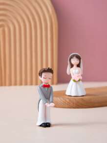 2pcs Figure Design Decoration Craft Best Gifts Birthday Graduation - Multicolor - View 5