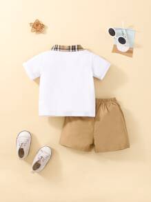 Đứa bé trai Kẻ sọc Áo polo & Quần short - Nhiều màu - Xem 2