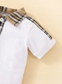 Đứa bé trai Kẻ sọc Áo polo & Quần short - Nhiều màu - Xem 4