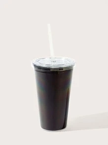 Typhoonic Slogan & Cartoon Graphic Tumbler - Multicolor - View 3