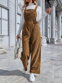 Mono overol con bolsillo delantero sin jersey - Caqui - Ver 1