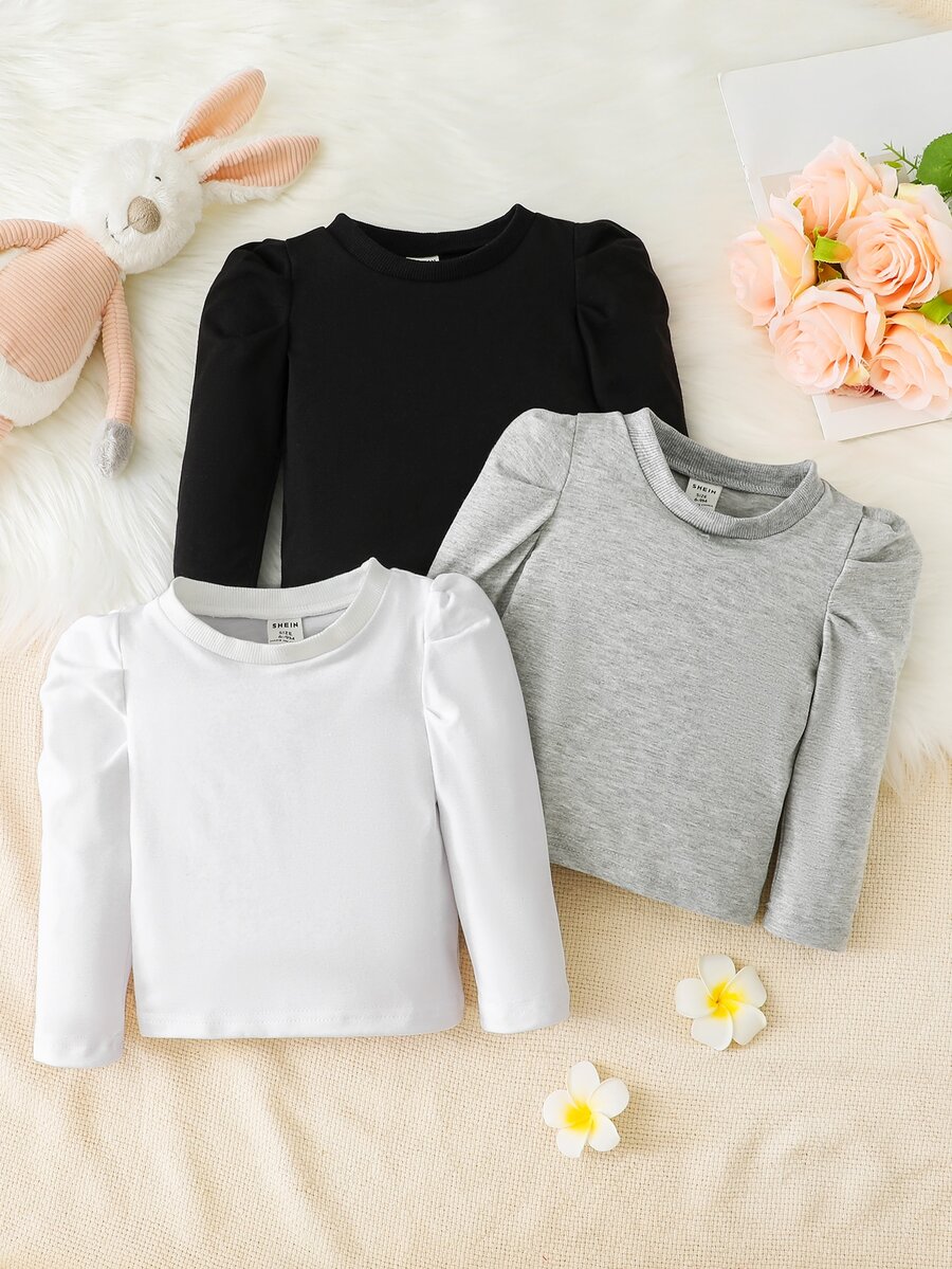 Bebé 3 piezas Top de manga farol - Multicolor - Ver 1