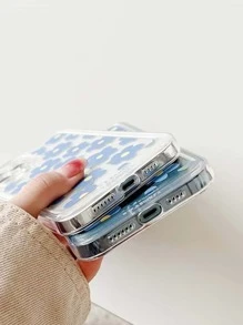 Caja De Teléfono Pintada Con Patrón Floral En El Espacio - Multicolor - Ver 3