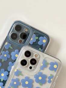 Caja De Teléfono Pintada Con Patrón Floral En El Espacio - Multicolor - Ver 4