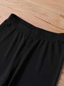 Girls Two Tone Tee & Leggings - Multicolor - View 4