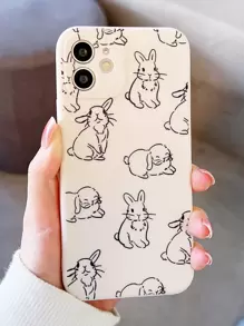 Capas de telefone Desenho Animado Padrão de Coelho - Multicolorido - Ver 1