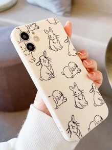 Capas de telefone Desenho Animado Padrão de Coelho - Multicolorido - Ver 2