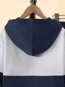 Boys Colourblock Letter Graphic Hoodie & Joggers - Multicolor - View 7