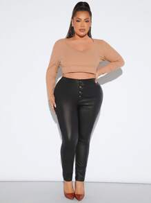 Jeans ajustados de talle alto