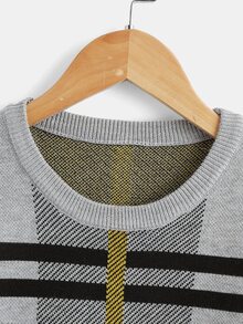 Niños Jersey con patrón de cuadros - Multicolor - Ver 3