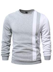 Manfinity Homme Men Colorblock Thermal Lined Sweatshirt , Fall Winter