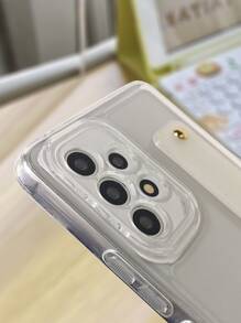 كفر هاتف شفاف مع حامل عصابة معصم