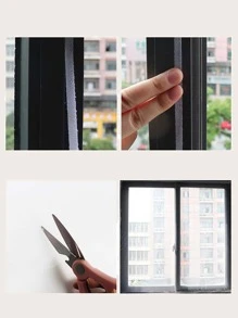 2入組自黏式螢幕窗戶 - 白色 - 查看 4