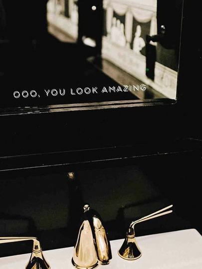 1 pezzo Adesivo murale con grafica slogan, adesivo murale bianco autoadesivo con slogan per decorazione della casa, adesivi, adesivo murale, decalcomania in vinile per decorazioni domestiche, articoli per decorazioni primaverili per rinnovare la tua casa, adesivi decorativi Rama, regali per compleanni e lauree