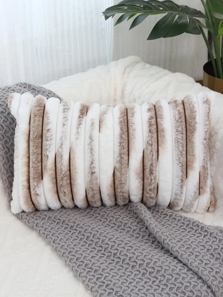 Tie Dye Fuzzy Lumbar Pillow Cover Without Filler SHEIN USA