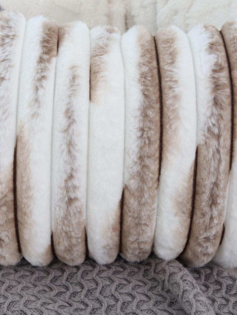 Tie Dye Fuzzy Lumbar Pillow Cover Without Filler SHEIN USA