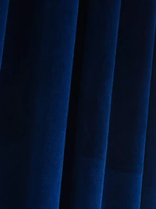 Plain Single Panel Blackout Curtain - Royal Blue - View 4