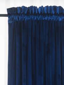 Plain Single Panel Blackout Curtain - Royal Blue - View 5