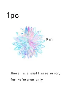 1入組鐳射鏤空花朵設計紙制絨球 - 彩色 - 查看 3