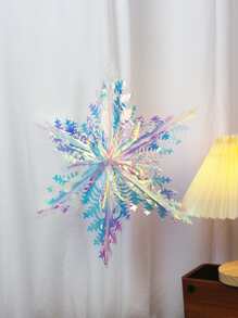 1入組鐳射鏤空花朵設計紙制絨球 - 彩色 - 查看 2