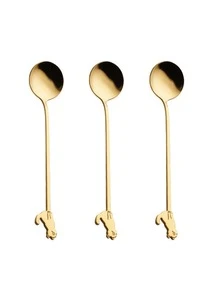 1pc Cat Decor Spoon - Gold - View 2