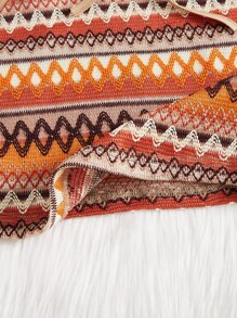 Soleia WYWH Vacation Geo Print Tie Shoulder Cami Boho Top - Multicolor - View 4