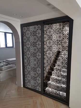 1roll Geometric Pattern Decorative Film, Vintage Transparent Decorative Electrostatic Film, For Window Glass,Stickers,Wall Decal, Vinyl Decal For Home Decorations,Spring Decoration Items Refresh Your Home,Rama Decoration Stickers Gifts Birthday Graduation