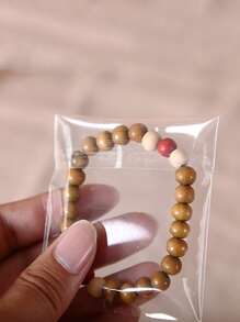 100 piezas/200 piezas Bolsa de regalo transparente de 15 cm x 10 cm, bolsa con cierre zip minimalista y sencilla para envolver regalos, alimentos y accesorios, decoración de regalos de Navidad, bolsas de compras pequeñas y portátiles, bolsas de regalo para damas de honor de boda, embalaje de regalos de cumpleaños - transparente - Ver 4