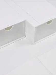 1入組素色文具收納盒 - 白色 - 查看 2