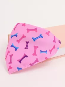 Supet Bandana para animal de estimação Osso Padrão