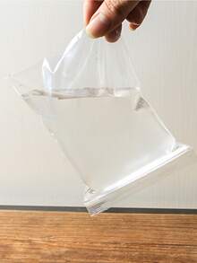 100 piezas Bolsa de almacenamiento de alimento transparente - transparente - Ver 2