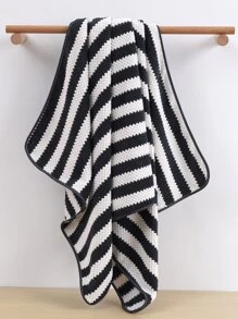 1個條紋珊瑚絨浴巾或手巾，吸水臉巾或淋浴巾適用於浴室、游泳池、沙灘，不同尺寸單獨銷售 - 彩色 - 查看 6