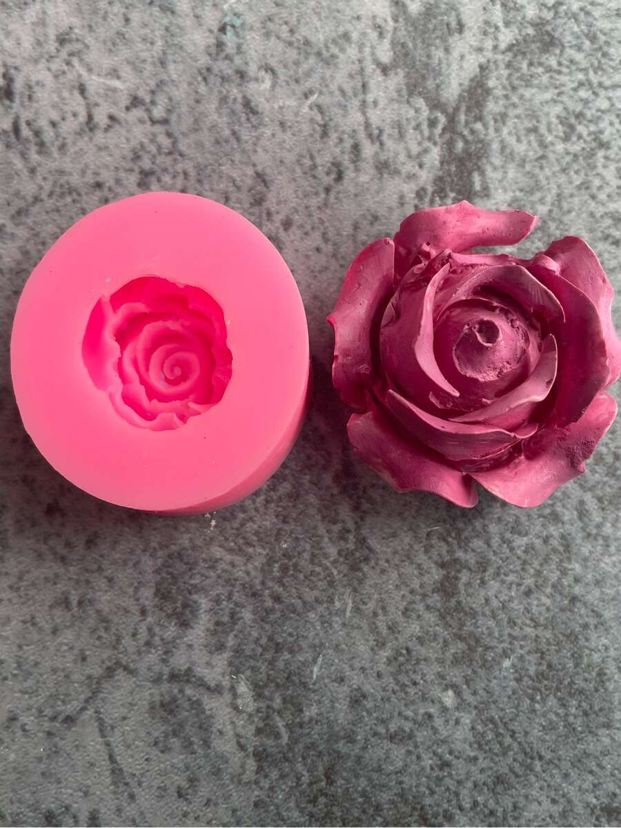 1pc Flower Design Candy Mold - Pink - View 1