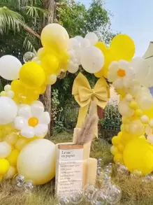 125pcs Flower Design Balloon Garland - Multicolor - View 5