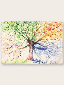 1入組樹圖案掛毯