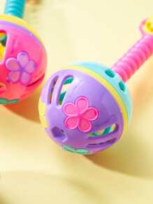 1pc Random Color Floral Pattern Pet Sound Toy - Multicolor - View 5