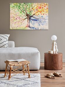 1入組樹圖案掛毯