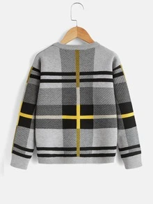 Niños Jersey con patrón de cuadros - Multicolor - Ver 2