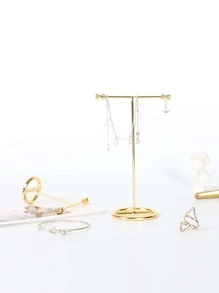 2 piezas Estante de almacenamiento de joya en forma de T - Dorado - Ver 2