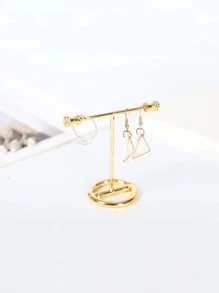 2 piezas Estante de almacenamiento de joya en forma de T - Dorado - Ver 6